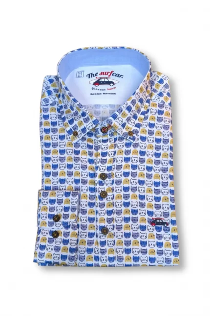 CAMISA GATOS BLANCA HOMBRE 252064 (2)