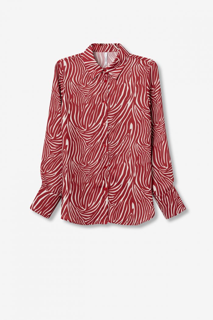 CAMISA ROJA ZEBRA MUJER 10062294_580