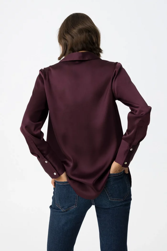 CAMISA SATINADA MORADA MUJER 10063318_536
