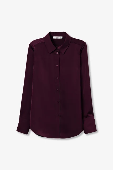 CAMISA SATINADA MORADA MUJER 10067026_552 TIFFOSI BRUNOS
