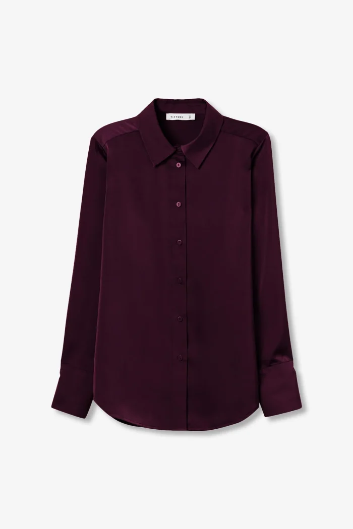 CAMISA SATINADA MORADA MUJER 10067026_552 TIFFOSI BRUNOS