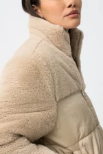 CHAQUETA PELUCHE BEIGE MUJER 10062269