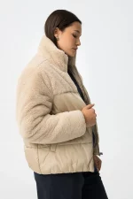 CHAQUETA PELUCHE BEIGE MUJER 10062269