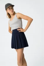 FALDA CORTA PLISADA AZUL CHICA 10062139