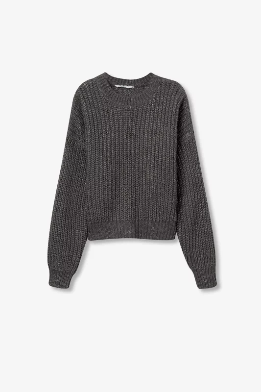 JERSEY crop BRILLO GRIS MUJER 10061935_054