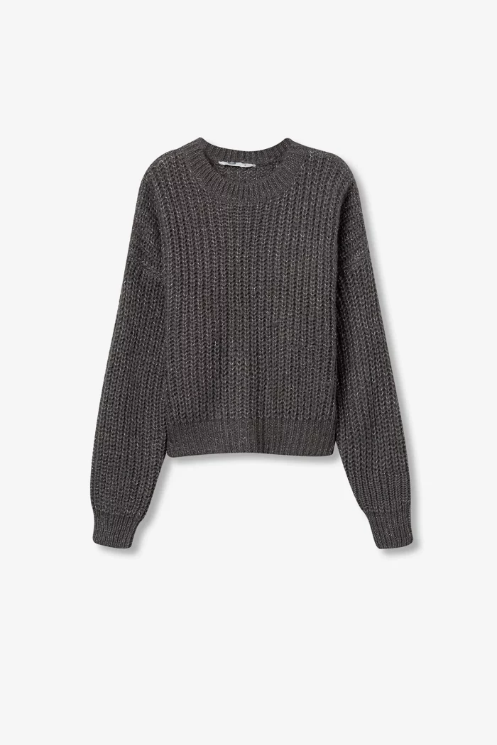 JERSEY crop BRILLO GRIS MUJER 10061935_054