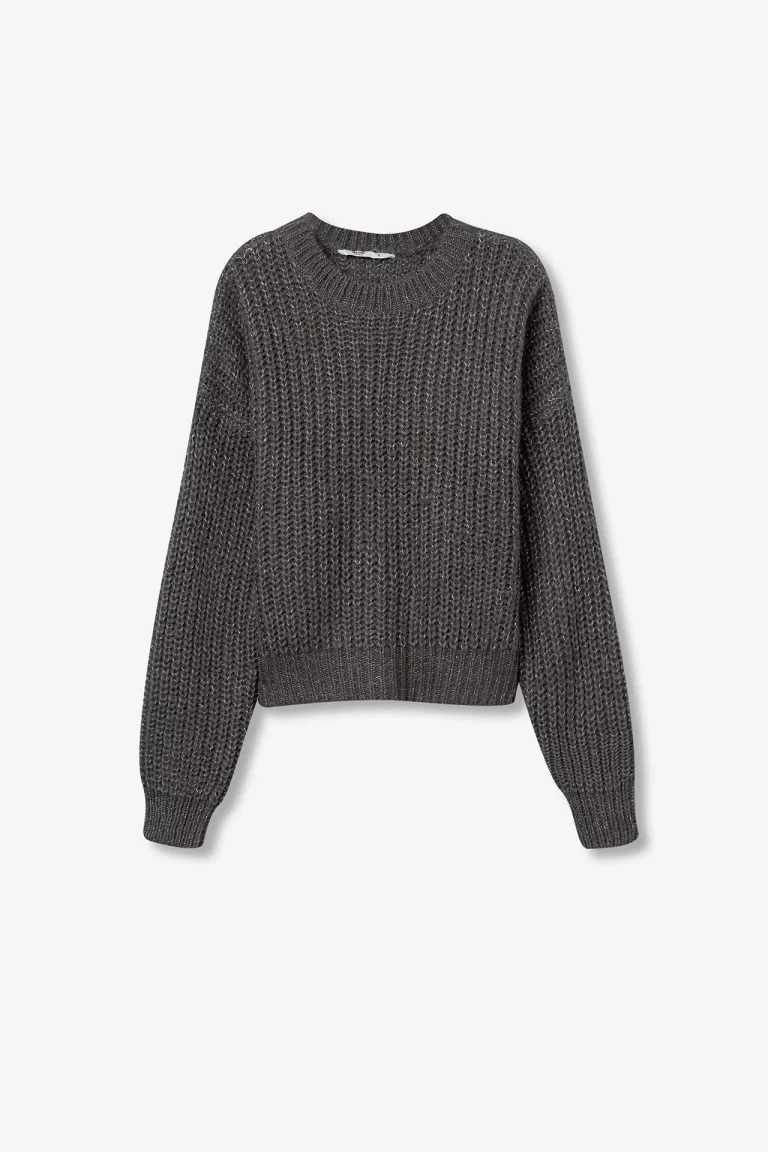JERSEY crop BRILLO GRIS MUJER 10061935_054