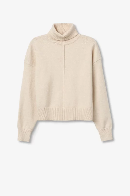 JERSEY CUELLO VUELTO MUJER BEIGE 10061636_153