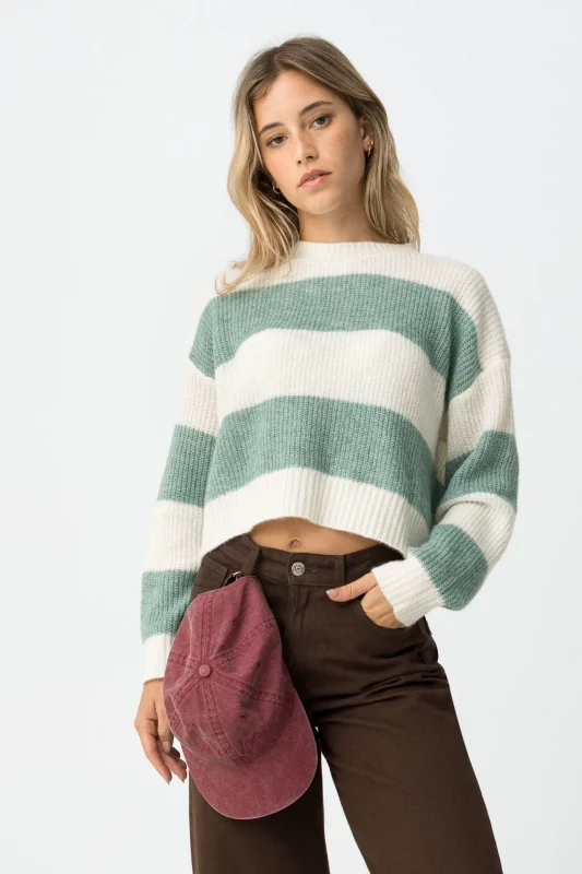 JERSEY OVERSIZE LANA RAYAS VERDE CHICA TIFFOSI BRUNOS 10061931 820 4 JERSEY RAYAS OVERSIZE LANA VERDE CHICA TIFFOSI BRUNOS 10061931_820