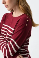 JERSEY RAYAS GRANATE MUJER 10064678_543 BRUNOS TIFFOSI