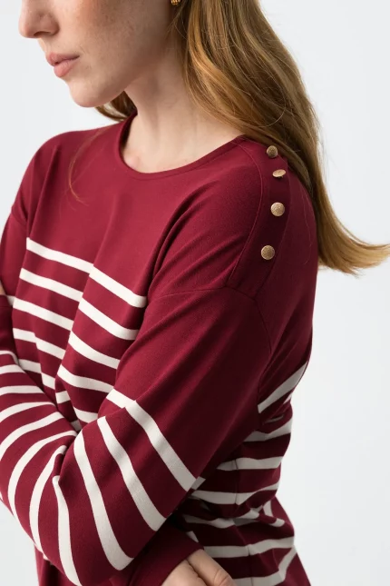 JERSEY RAYAS GRANATE MUJER 10064678 543 BRUNOS TIFFOSI 2 JERSEY RAYAS GRANATE MUJER 10064678_543 BRUNOS TIFFOSI