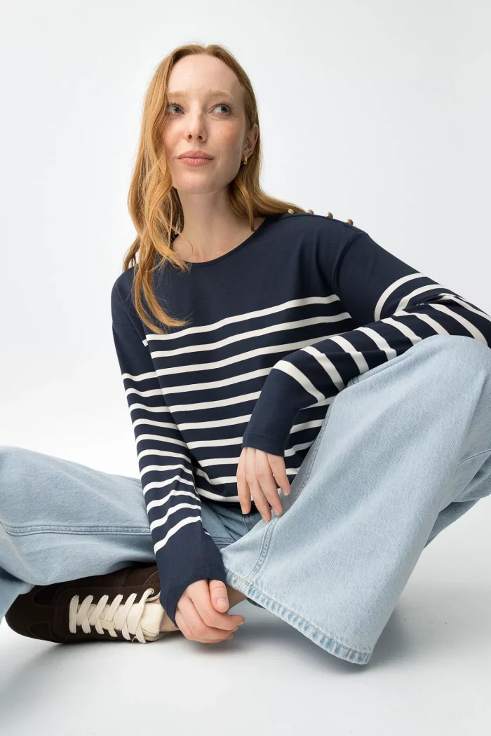 JERSEY RAYAS MARINO MUJER 10064678_798 BRUNOS TIFFOSI