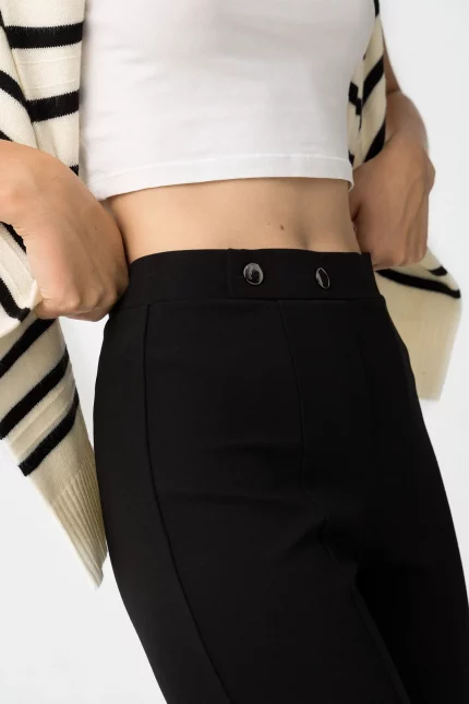 LEGGINGS FLARE NEGRO MUJER 10061592