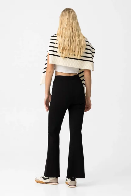 LEGGINGS FLARE NEGRO MUJER 10061592 5 LEGGINGS FLARE NEGRO MUJER 10061592