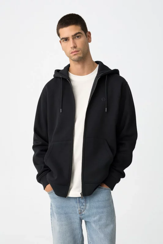 SUDADERA AZUL MARINO CON CREMALLERA HOMBRE 10061518 3 SUDADERA AZUL MARINO CON CREMALLERA HOMBRE 10061518