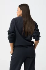 SUDADERA BORDADO AZUL MARINO MUJER 10061691_798