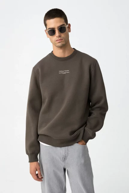 SUDADERA CARDADA VERDE HOMBRE BRUNOS 10062201_203