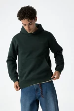 SUDADERA CON CAPUCHA VERDE CHICO 10061839_894