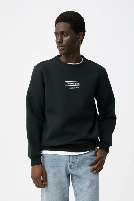 SUDADERA SIN CAPUCHA VERDE HOMBRE BRUNOS 10062336_893 (1)