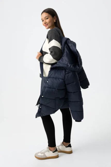 ABRIGO ACOLCHADO AZUL MUJER 10062011_798