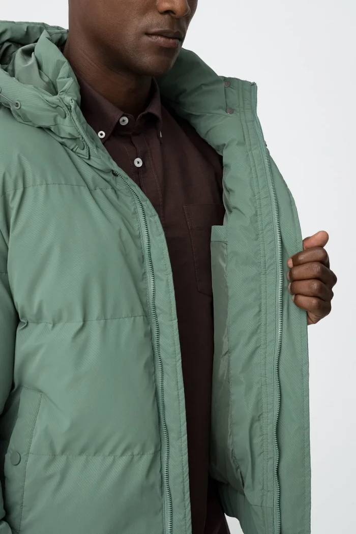 ABRIGO ACOLCHADO VERDE HOMBRE 10063178_857 (1) ABRIGO ACOLCHADO VERDE HOMBRE 10063178_857