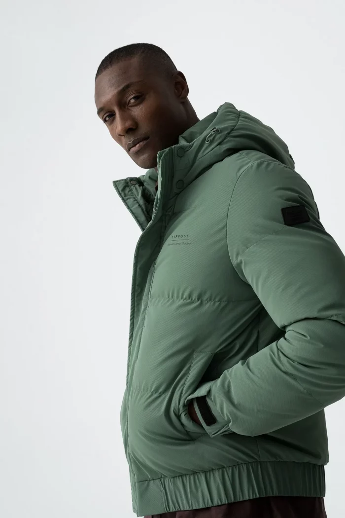 ABRIGO ACOLCHADO VERDE HOMBRE 10063178_857 (8) ABRIGO ACOLCHADO VERDE HOMBRE 10063178_857