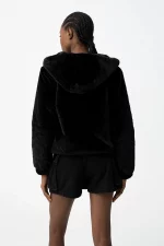 ABRIGO PELO NEGRO CHICA 10062701