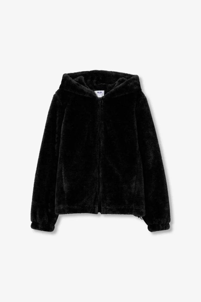 ABRIGO PELO NEGRO CHICA 10062701