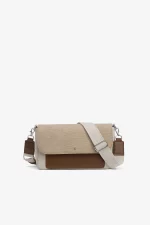 BOLSO BANDOLERA BICOLOR BEIGE MUJER 10064189_290
