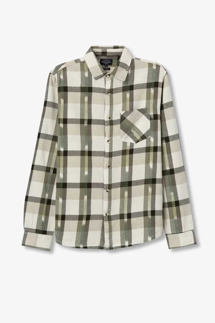 CAMISA CUADROS VERDE HOMBRE 10062476