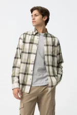 CAMISA CUADROS VERDE HOMBRE 10062476