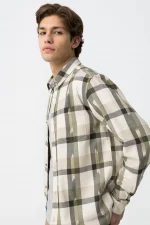 CAMISA CUADROS VERDE HOMBRE 10062476