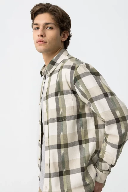 CAMISA CUADROS VERDE HOMBRE 10062476