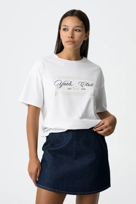 CAMISETA BLANCA MANGA CORTA MUJER 10063674_110 (4)