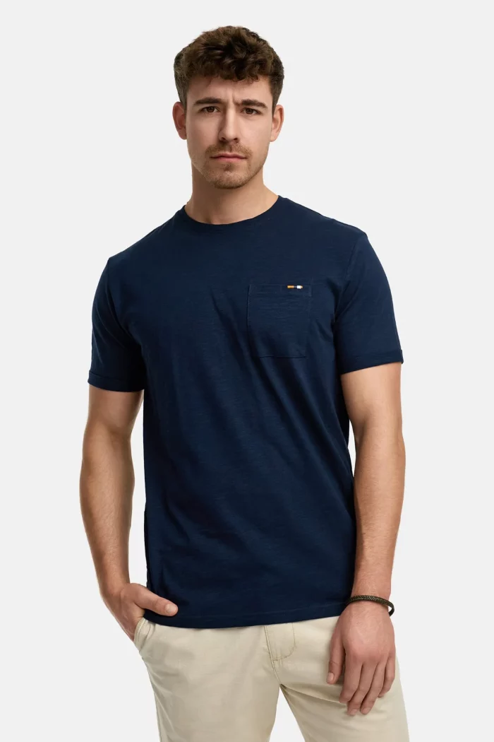 CAMISETA BOLSILLO AZUL MARINO HOMBRE INDICODE 41-104_400 (6) CAMISETA BOLSILLO AZUL MARINO HOMBRE INDICODE 41-104_400