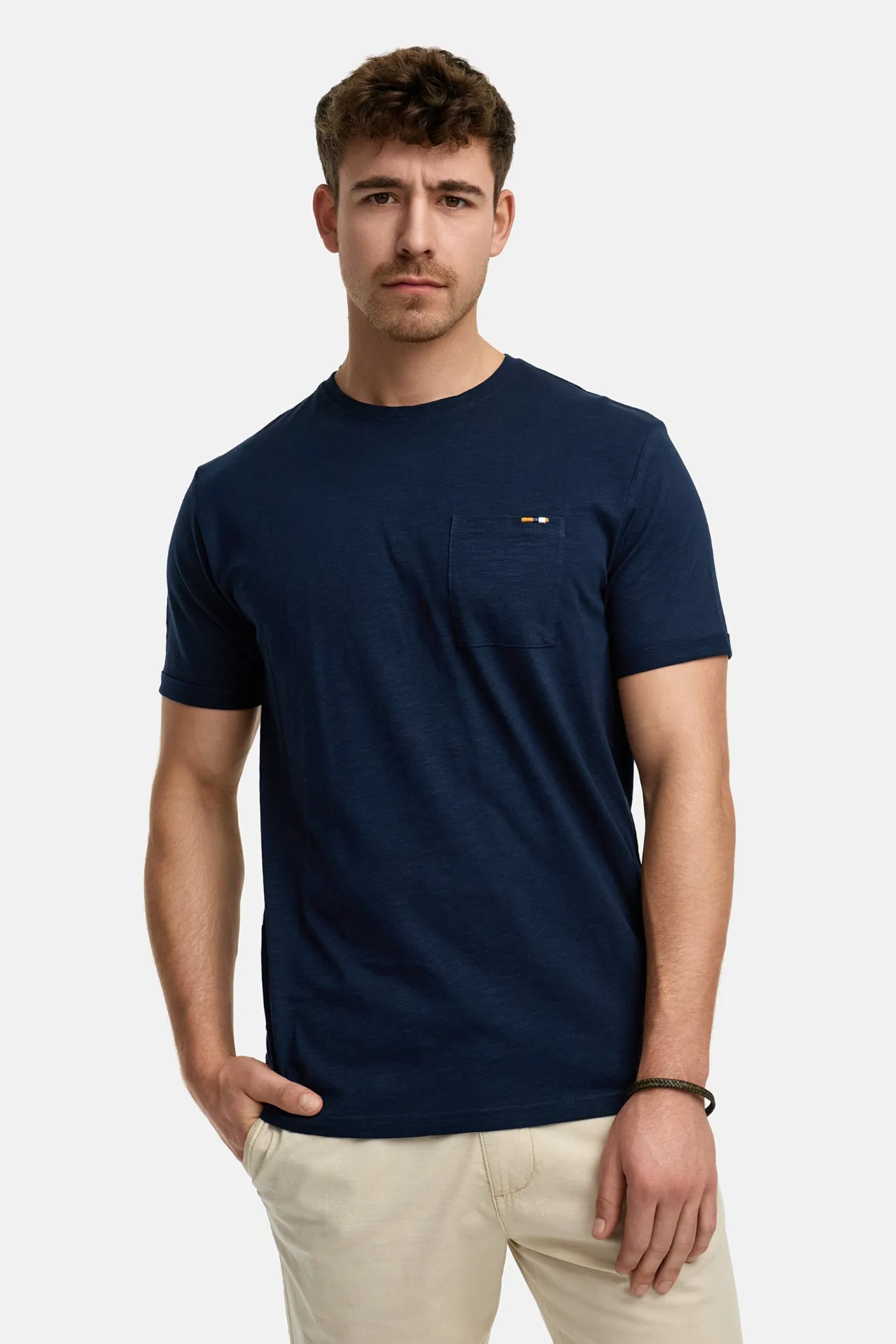 CAMISETA BOLSILLO AZUL MARINO HOMBRE INDICODE 41-104_400 (6) CAMISETA BOLSILLO AZUL MARINO HOMBRE INDICODE 41-104_400