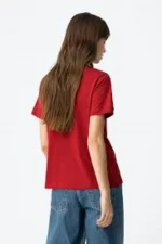 CAMISETA ROJA MANGA CORTA MUJER 10063690_580