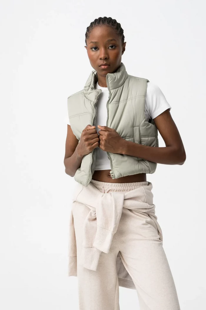 CHALECO ACOLCHADO VERDE CHICA 10062698_820