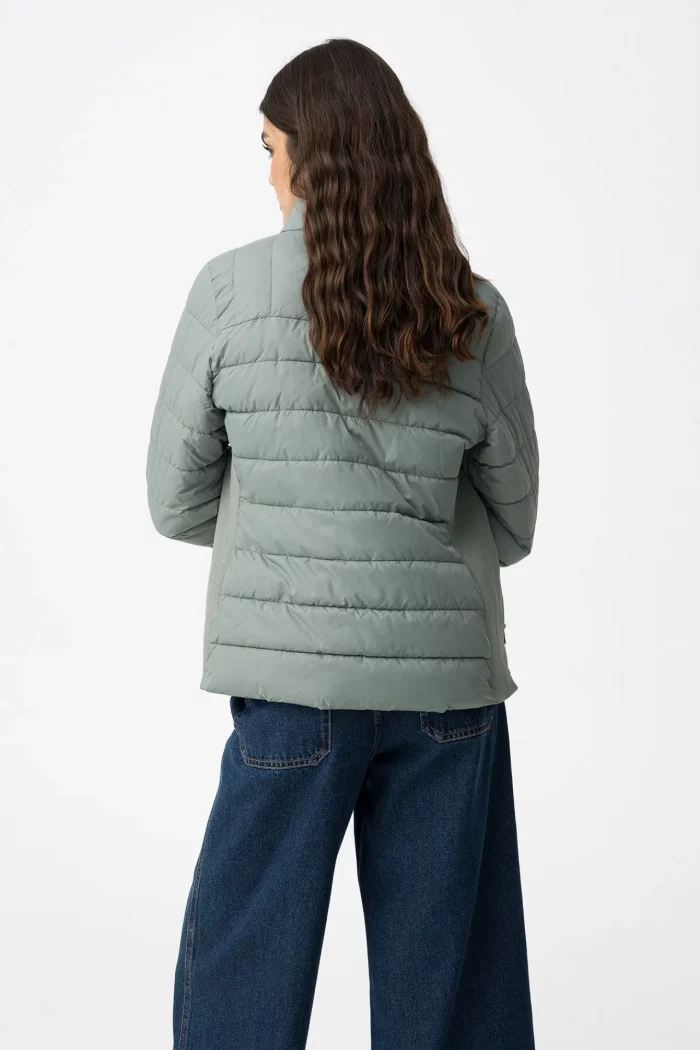 CHAQUETA ACOLCHADA VERDE MUJER 10061993_820