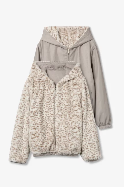CHAQUETA REVERSIBLE BEIGE CHICA 10062316