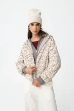 CHAQUETA REVERSIBLE BEIGE CHICA 10062316