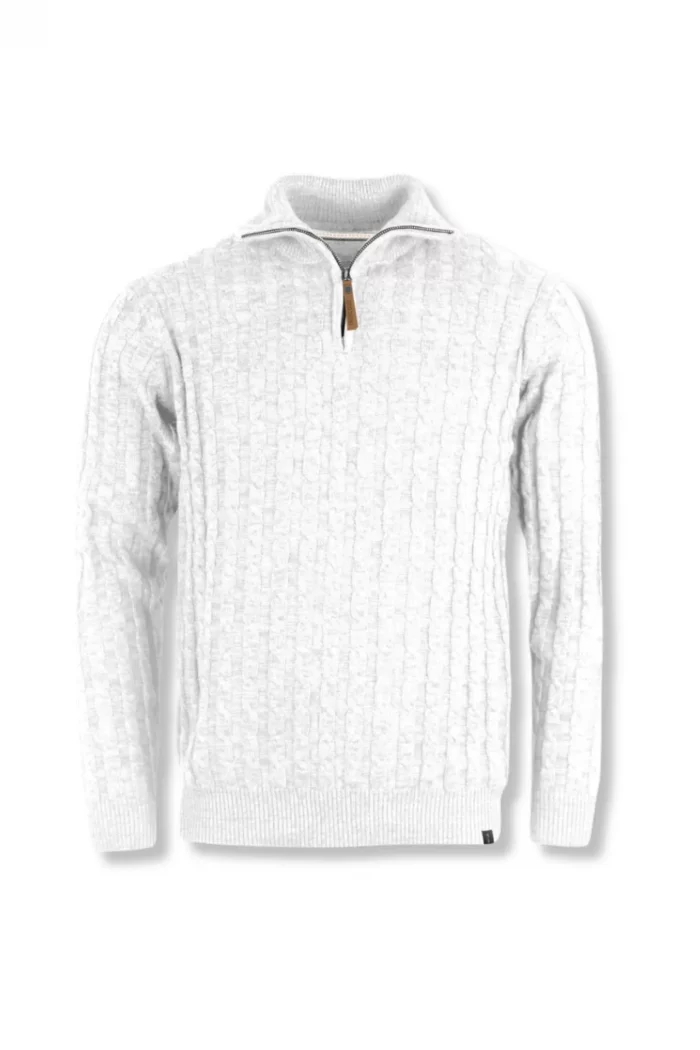 JERSEY BLANCO MEDIA CREMALLERA HOMBRE INDICODE BRUNOS 35-026_001