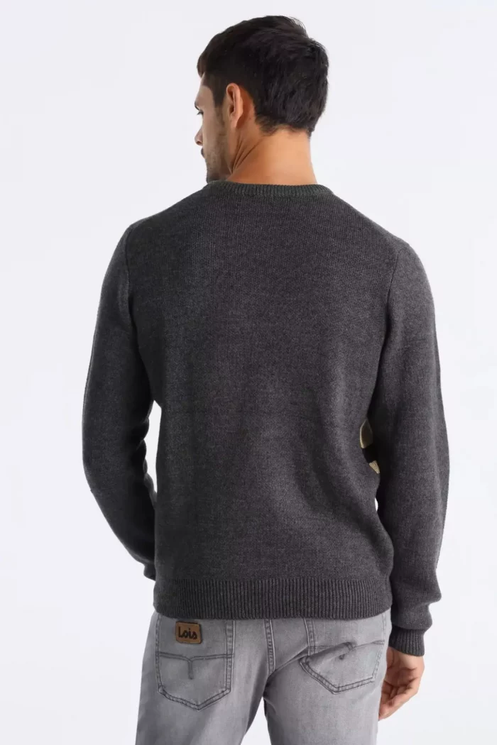 JERSEY MARRON LOIS JEANS HOMBRE 143404 (2) JERSEY MARRON LOIS JEANS HOMBRE 143404