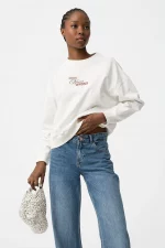 SUDADERA SIN CAPUCHA BEIGE CHICA 10061911_104