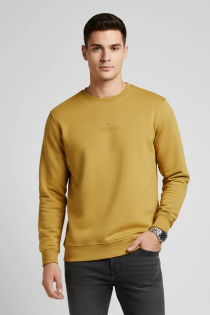 SUDADERA SIN CAPUCHA MARRON HOMBRE 55 750 194 2 en Brunos Moda