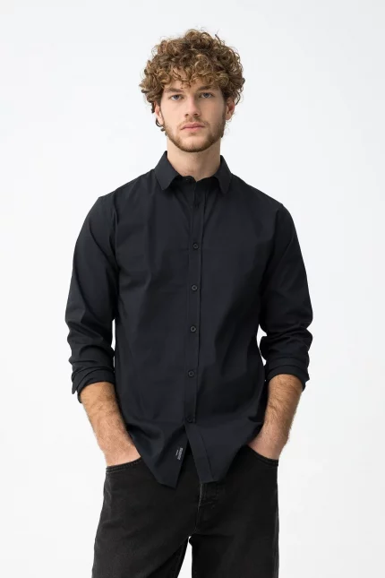 CAMISA AZUL MARINO SLIM HOMBRE BRUNOS 10066136_790 (2)