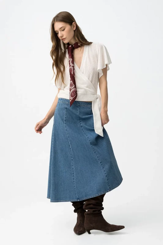 FALDA VAQUERA LARGA MUJER BRUNOS TIFFOSI 10065168