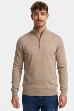 Jersey Beige Cremallera JERSEY PUNTO FINO BEIGE INDICODE BRUNOS 35-698_024