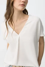 BLUSA FLUIDA BLANCA MUJER 10065173_110 BRUNOS TIFFOSI