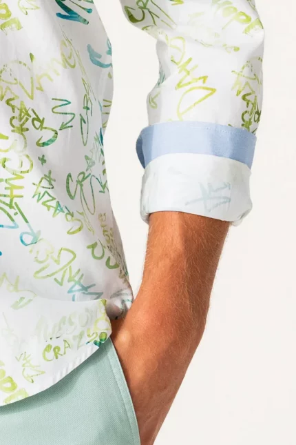 CAMISA GRAFITI VERDE HOMBRE 261129 BRUNOS THE SURFCAR